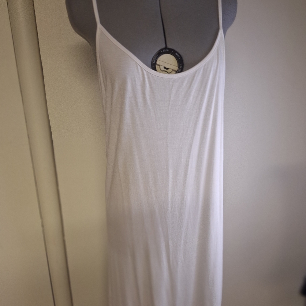 White Stretch Cover Up/ Lounge Wear Size XL